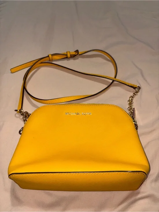Michael Kors Bright Yellow Saffiano Crossbody