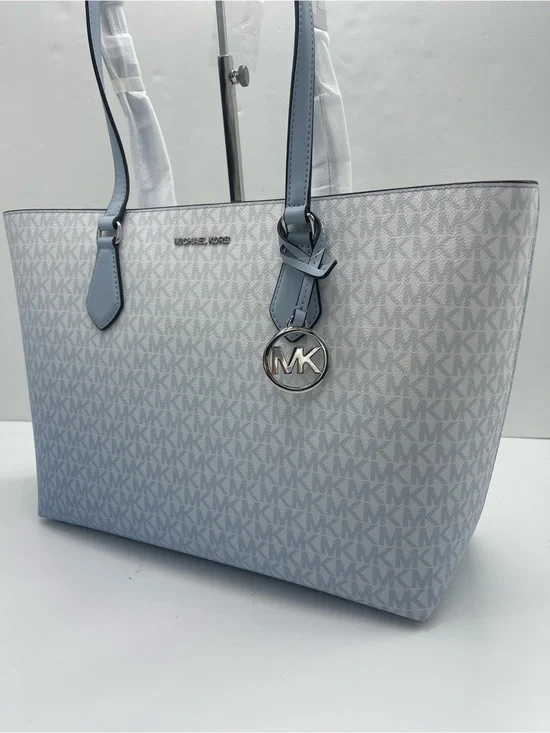 MICHAEL MICHAEL KORS SHEILA LG Multifunctional TOTE bag  Pale Ocean NWT