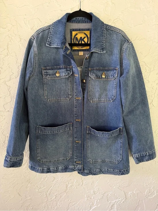 BNWT Michael Kors Blue Denim Long Jacket