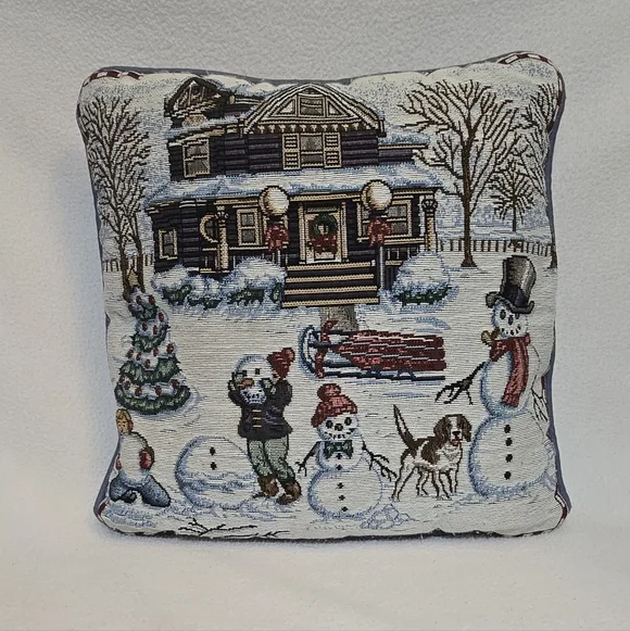 Winter Wonderland Snowman Pillow