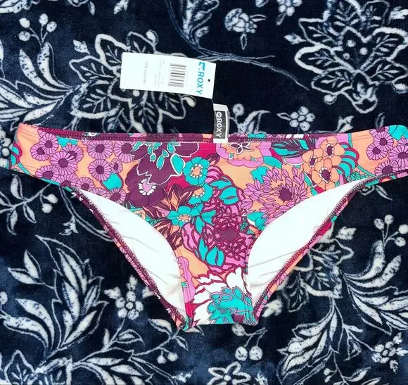 NEW! ROXY Hipster Floral Bikini Bottoms