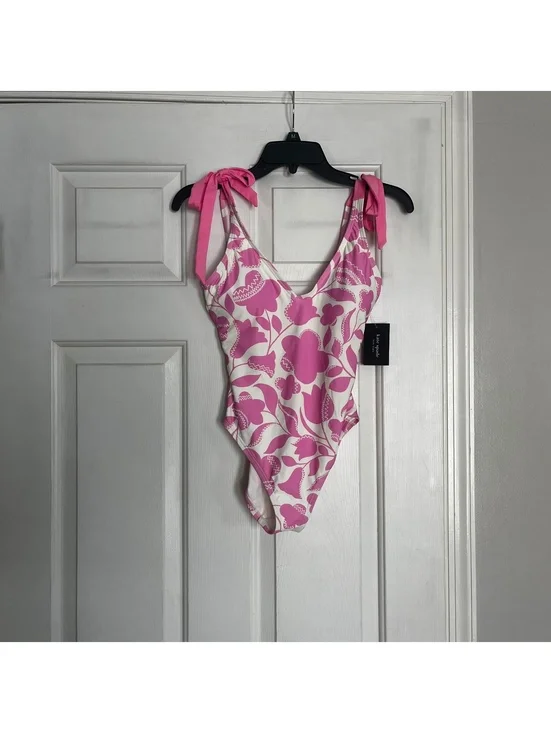 Kate Spade New York Surf Pink Floral One-Piece Swimsuit Size Small