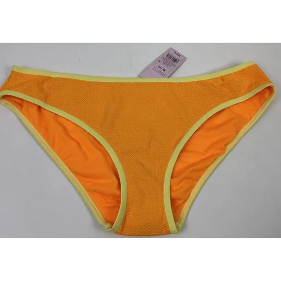 Wild Fable Orange Bikini Bottoms‎ XL Low Rise Medium Coverage Swimwear