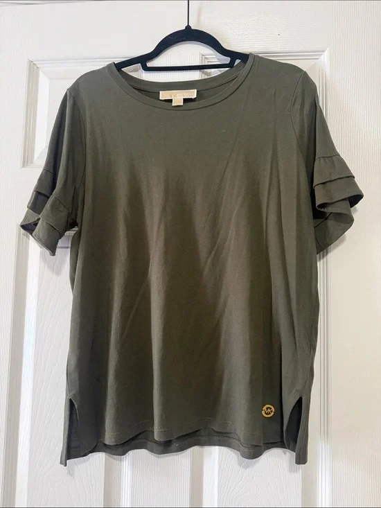 Michael Kors Olive Crew Neck Tee