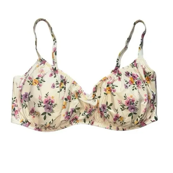 New Shade & Shore Floral Bikini Top 38 DD