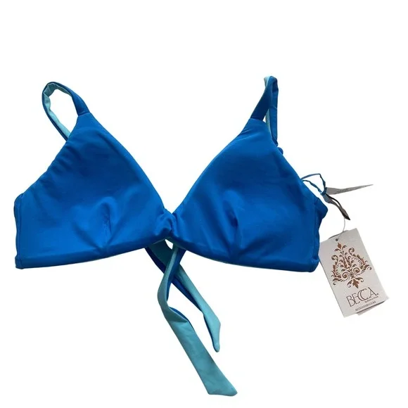 BECCA Audrey‎ Reversible Bralette Bikini Top Women's Size Medium