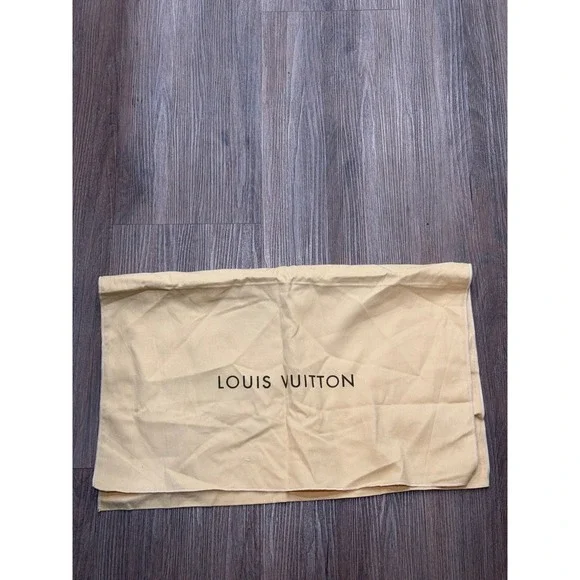 Louis Vuitton Vintage‎ Tan Flannel Dust Bag Large Handbag Protector 21.5x15.25