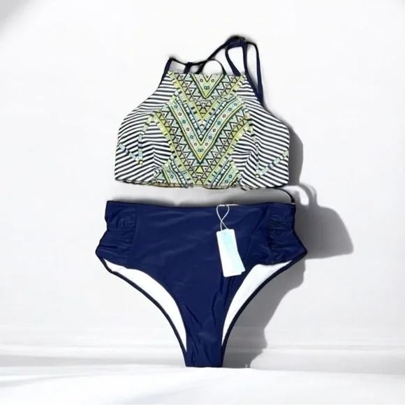 🌻NEW w/tags Cupshe Two-Piece Swimwear Bikini Set Size 0X