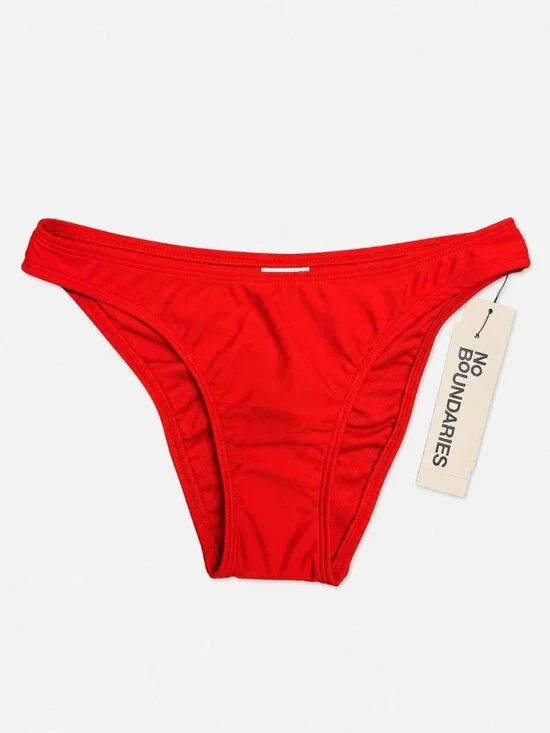 Women's Low Rise Red Bikini Bottoms Size XXL (20) NWT No Boundaries