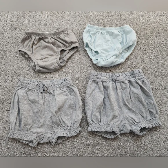Baby gap 100% cotton toddler girl bloomer bundle set size‎ 12-18 months