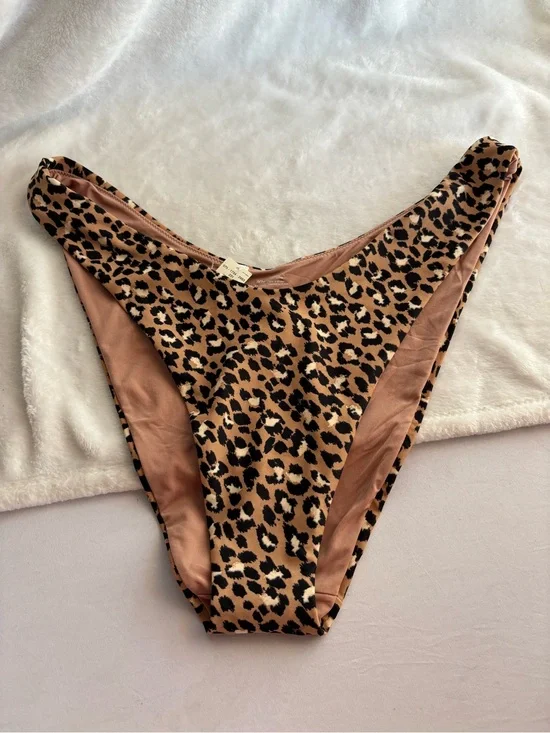 Aerie Cheekier Plus Coquine Bikini Bottom Size XXL Leopard Print