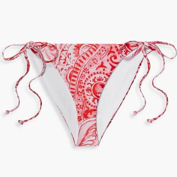MARA HOFFMAN Lei‎ printed low-rise bikini briefs Size S