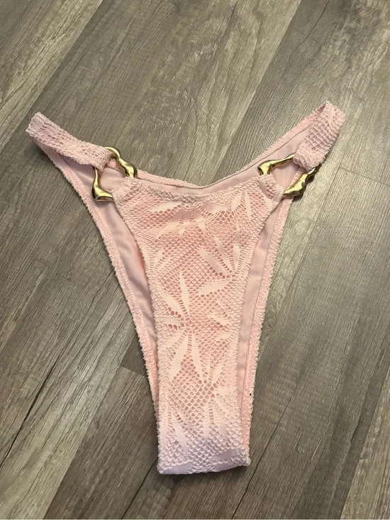 Light Pink Textured Bikini Bottoms