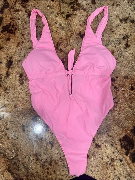 The Bikini Lab Pink One-Piece Swimsuit