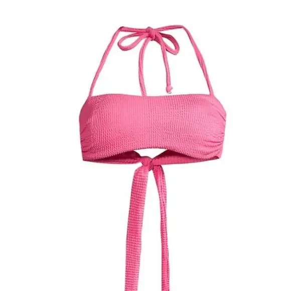 Veronica Beard pink swim bikini‎ top Catarina NEW XS