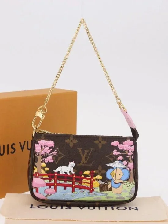 LOUIS VUITTON Vivienne Mini Pochette Accessoires Pouch M45905 LV Auth 189292SM
