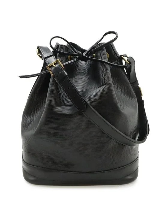 Louis Vuitton Epi Noe Shoulder Bag Drawstring Noir Black Gold