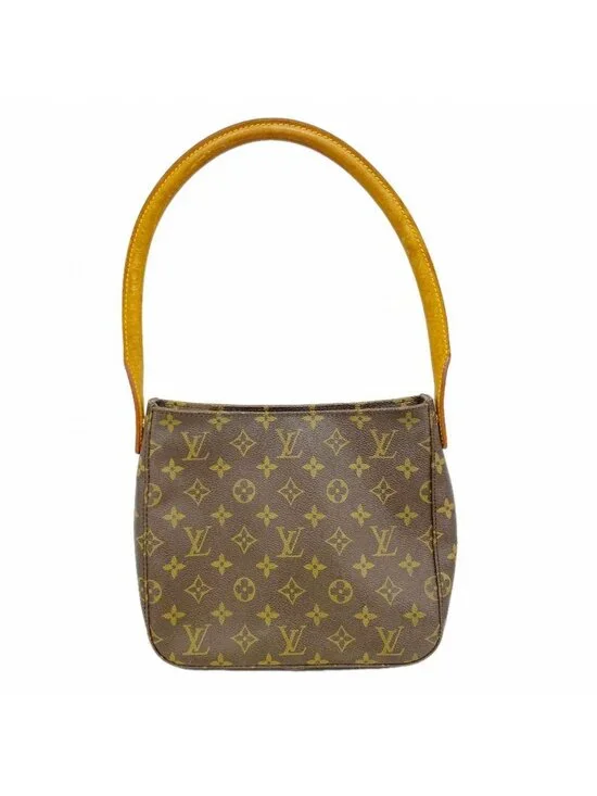 Louis Vuitton Shoulder Bag Monogram Looping MM Brown