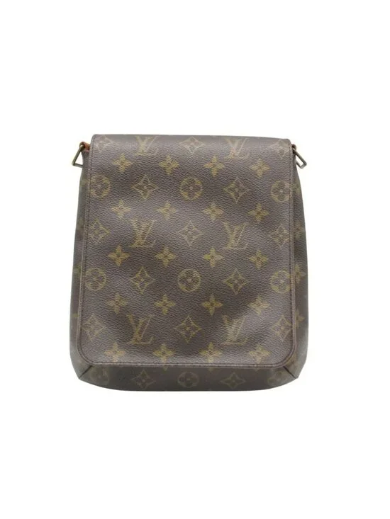 Louis Vuitton Shoulder Bag Musette Salsa Long Strap Crossbody Leather Brown