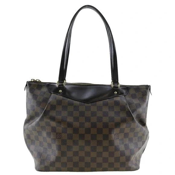 LOUIS VUITTON Authentic Brown Damier Canvas Shoulder Bag