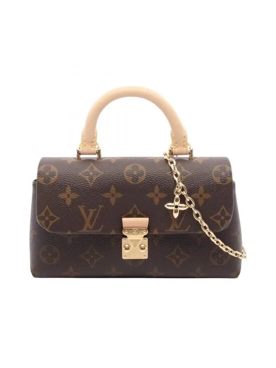 Louis Vuitton Handbag Nano Madeleine Monogram 2-Way Canvas Leather