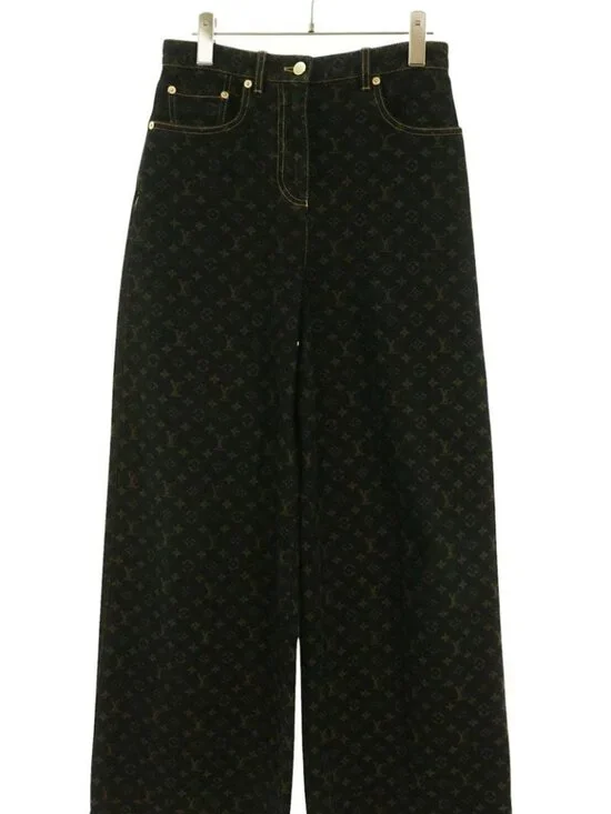Louis Vuitton Wyz Monogram Straight Cut Denim Pants 36
