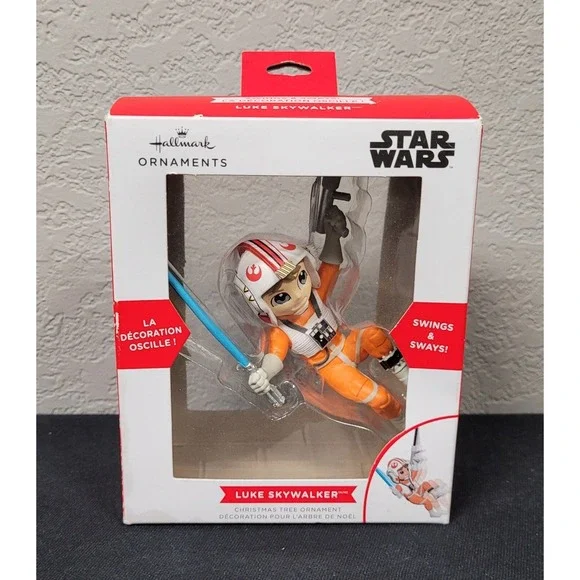 Hallmark Star Wars Swinging X-Wing Luke Skywalker Christmas Ornament #3HCM2343
