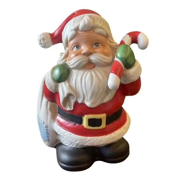 Vintage Homco Santa Claus Bank Christmas Holiday Decor St‎ Nick Porcelain 5101