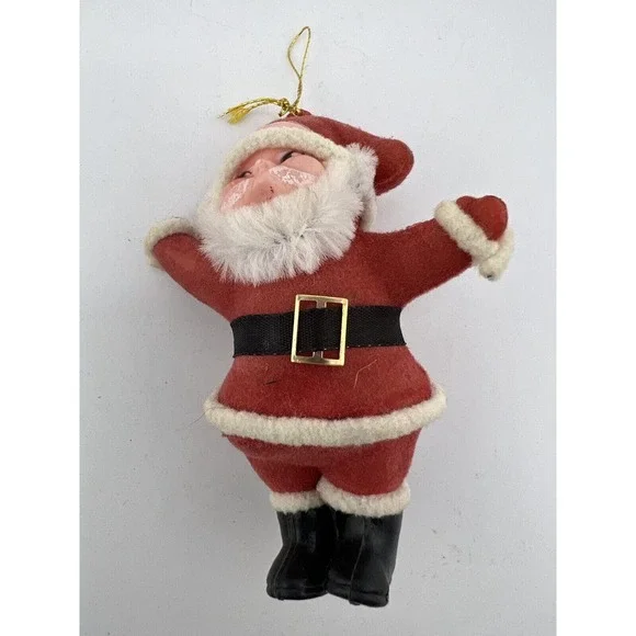 Vintage Home Decorative Happy Holidays Christmas Santa Claus‎ Ornament - 3.5