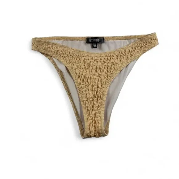 Women's Missguided Tan Bikini Bottoms - Size 8