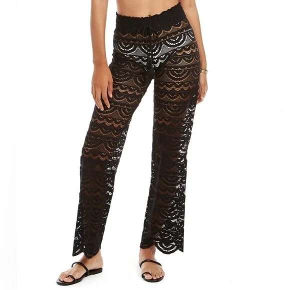 Scallop Hem‎ Pants with Tassel Tie, Created for Macy's
