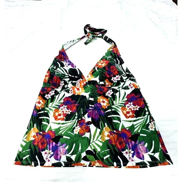CATALINA WOMENS SWIM TANKINI TOP SIZE XL 16-18