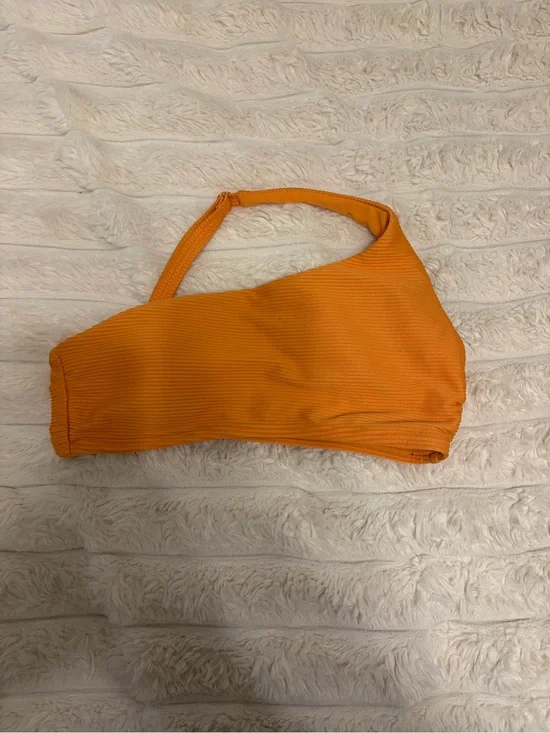 Gianni Bini Orange One-Shoulder Swim Top