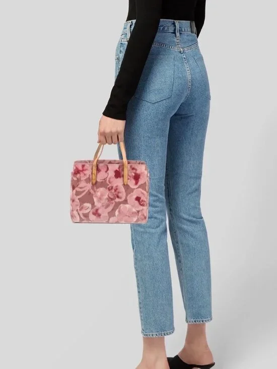 Louis Vuitton Catalina Leather Monogram Rose Tote Bag