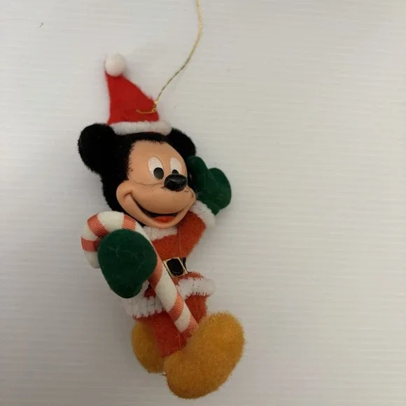 Vintage Flocked Mickey Mouse