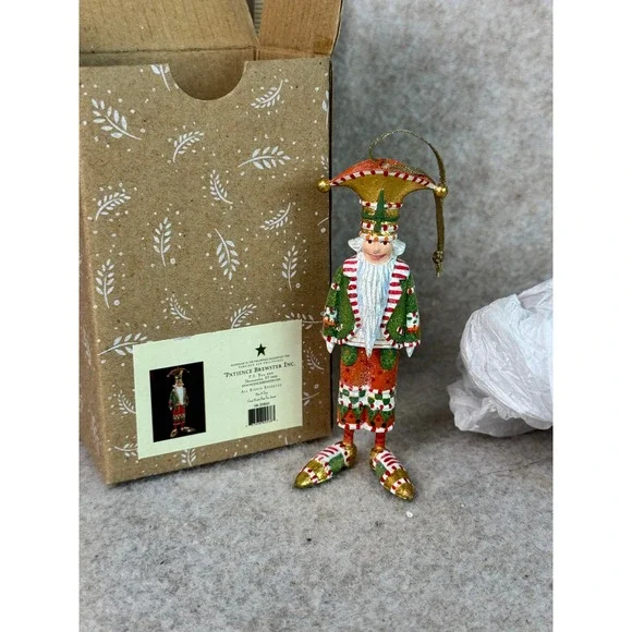 Patience Brewster Krinkles‎ Vinnie Elf Ornament Christmas Nutcracker w/Box