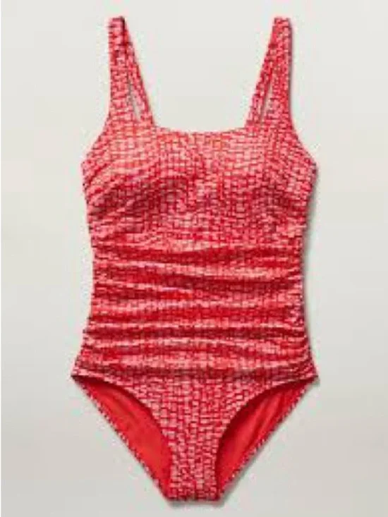 Athleta Square Neck One-Piece Swimsuit Size Small