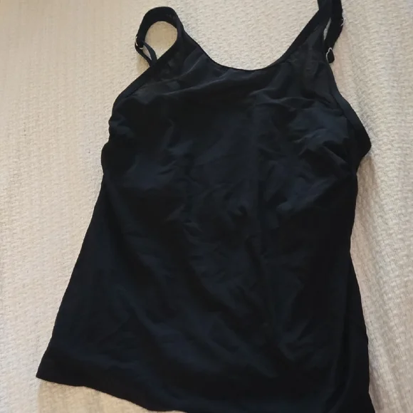 CLEARANCE Land's End Black Swim Tankini Top