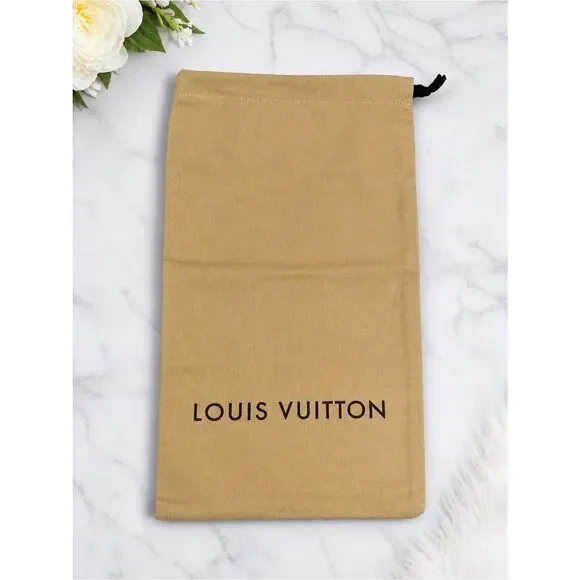 Louis Vuitton Tan Drawstring Dust Bag Pouch 9.2 x 15.5