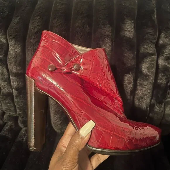 Louis Vuitton Patent Leather Booties