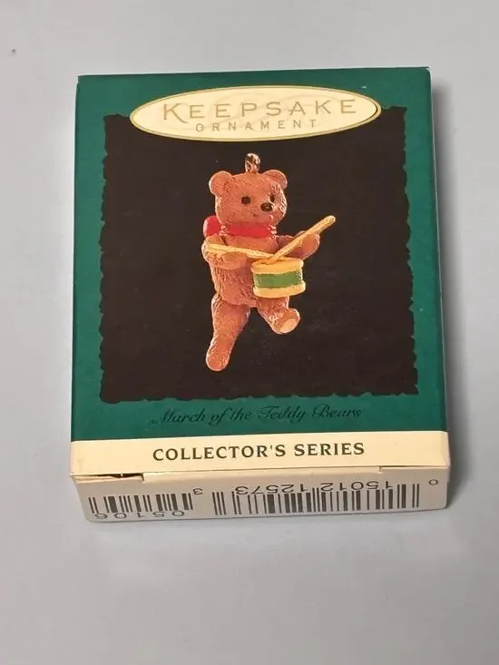 Hallmark Keepsake Ornament March Of The Teddy Bears #2 Christmas Holiday Drummer