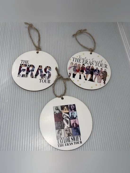 Taylor Swift Eras Tour Ornament Lot Of 3