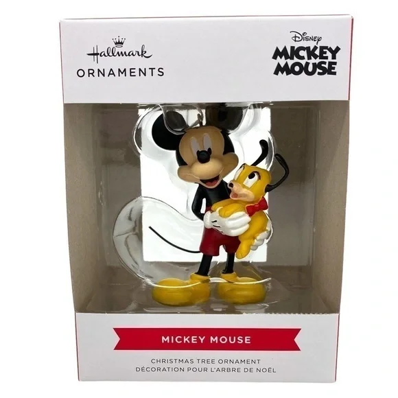 Hallmark Disney Mickey Mouse and Pluto Puppy Ornament