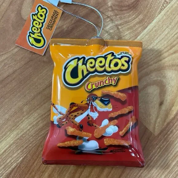 Decoupage‎ Cheetos Ornament