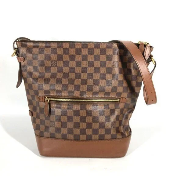 LOUIS VUITTON Authentic Brown Damier Canvas Shoulder Bag