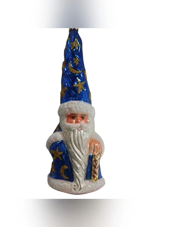 Christopher Radko Magic Munchkin Moon Wizard 96-240 Blue 8