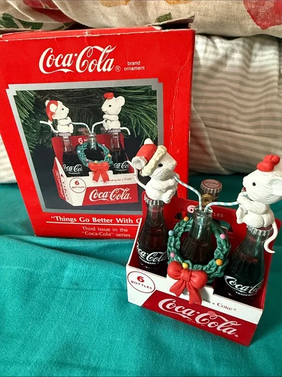 New in Box Coca-Cola Ornament “Things Go Better with Coke vintage 1991