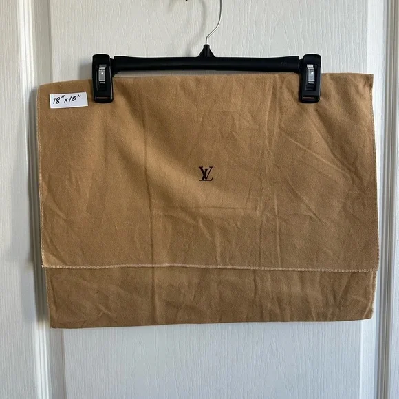 1 Authentic Louis Vuitton Flap Dust Bag - Medium Size 18” x 13”