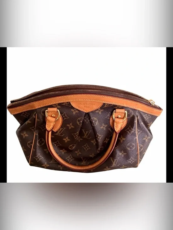 Louis Vuitton Tivoli PM Monogram Canvas Satchel Top Handle Bag Classic Luxury
