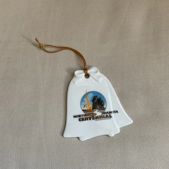 Vintage 1989 North Dakota 100 Year Centennial Anniversary Ornament